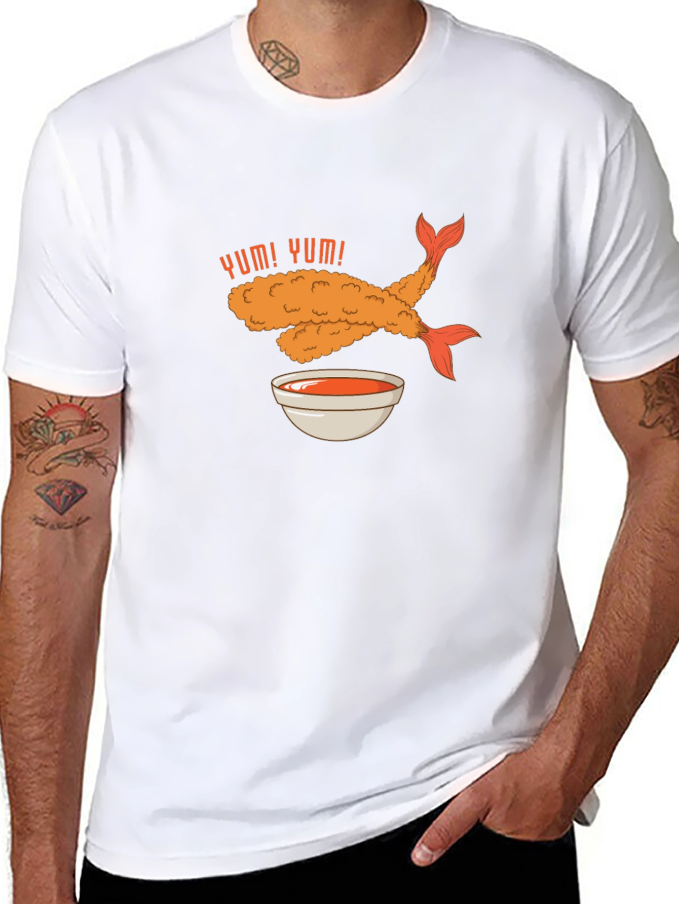 Yum! Tempura Shrimp Graphic T-Shirt