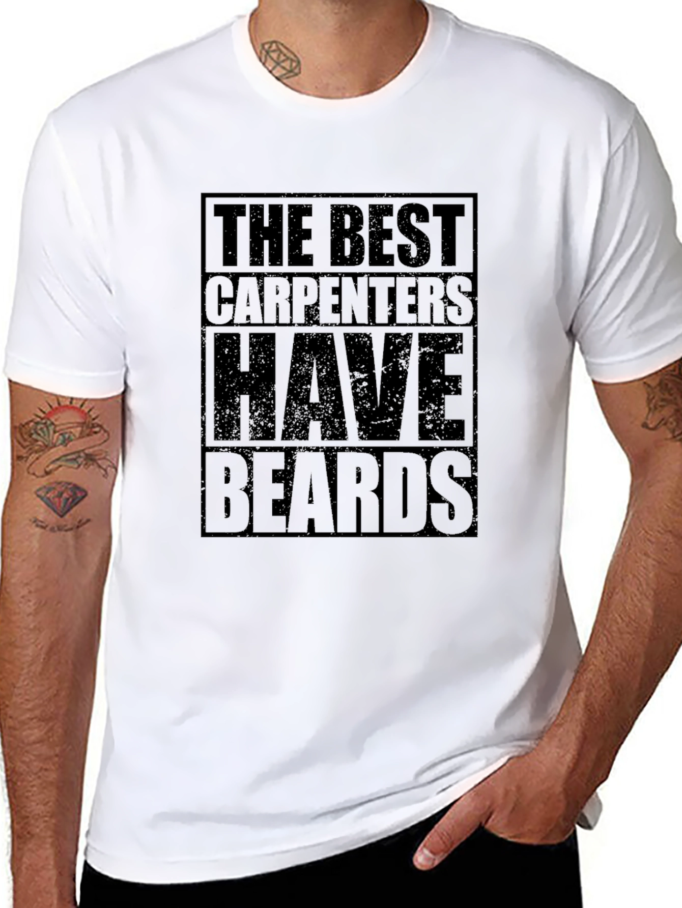 Best Carpenters Have Beards Graphic Tee - Black