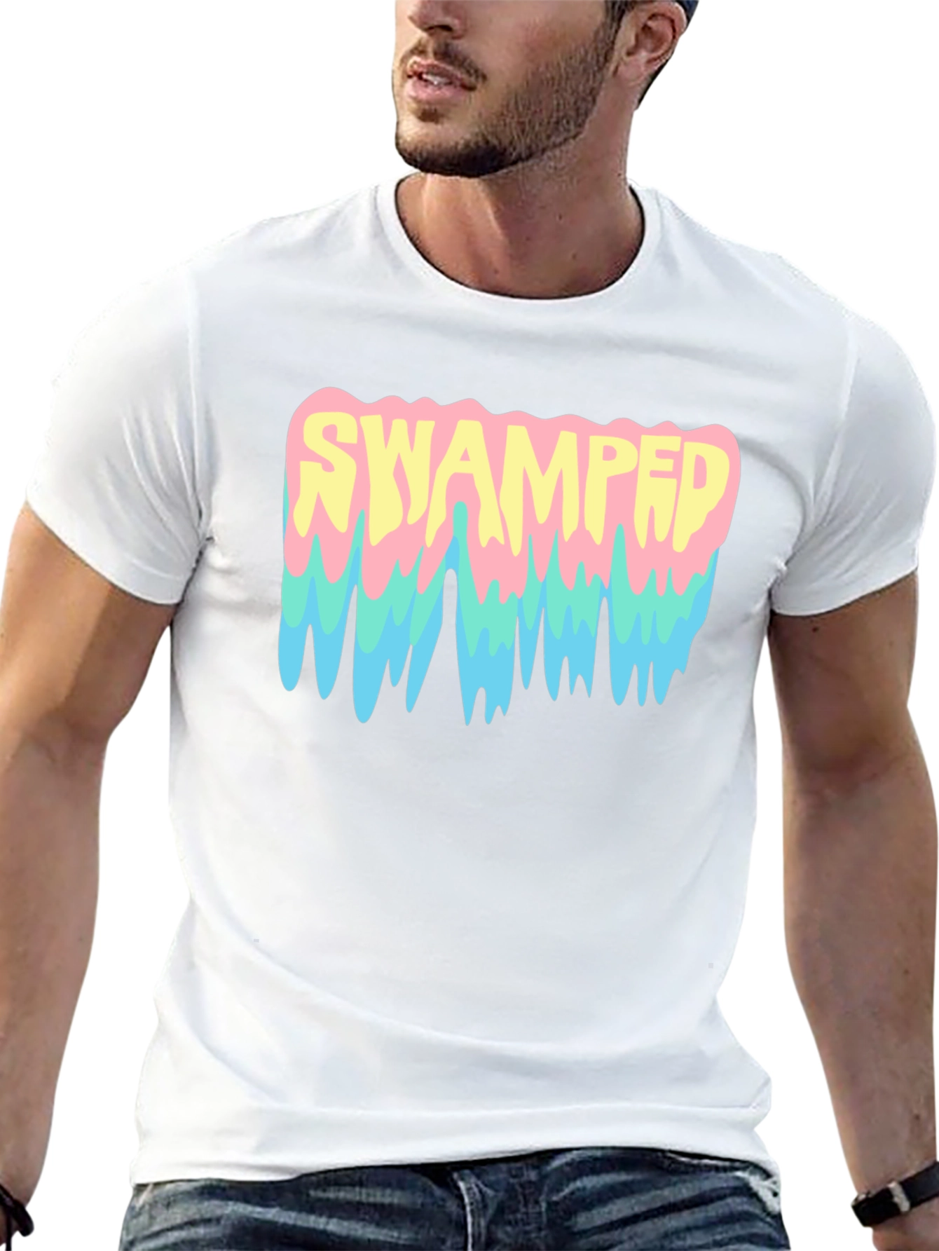 Swamped Graphic T-Shirt - Unique Drip Design