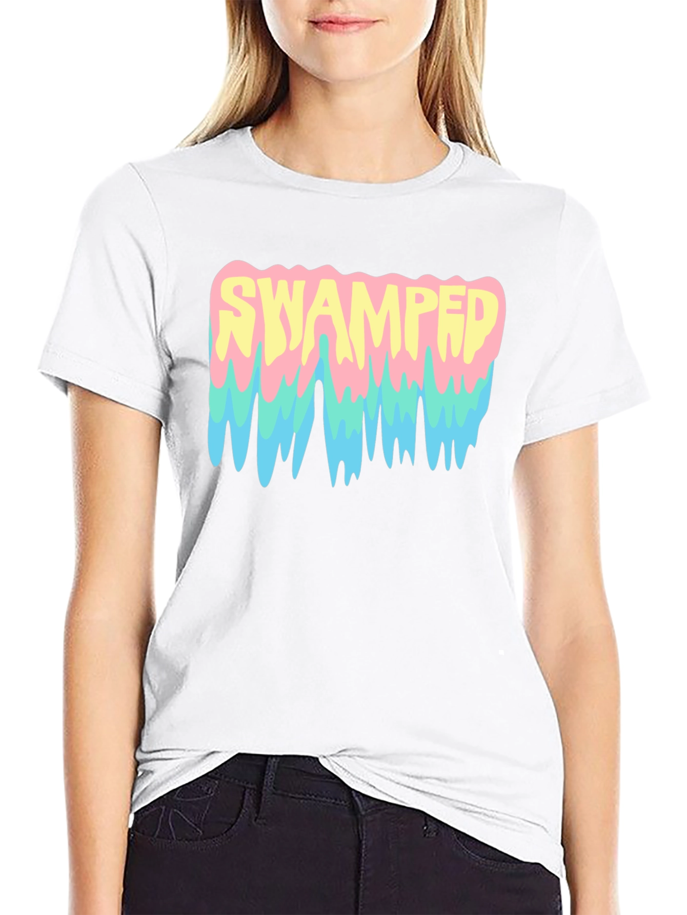 Swamped Graphic T-Shirt - Unique Drip Design