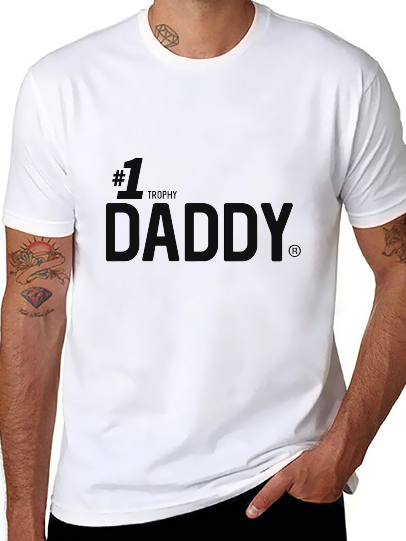 Trophy Daddy Black Graphic Tee
