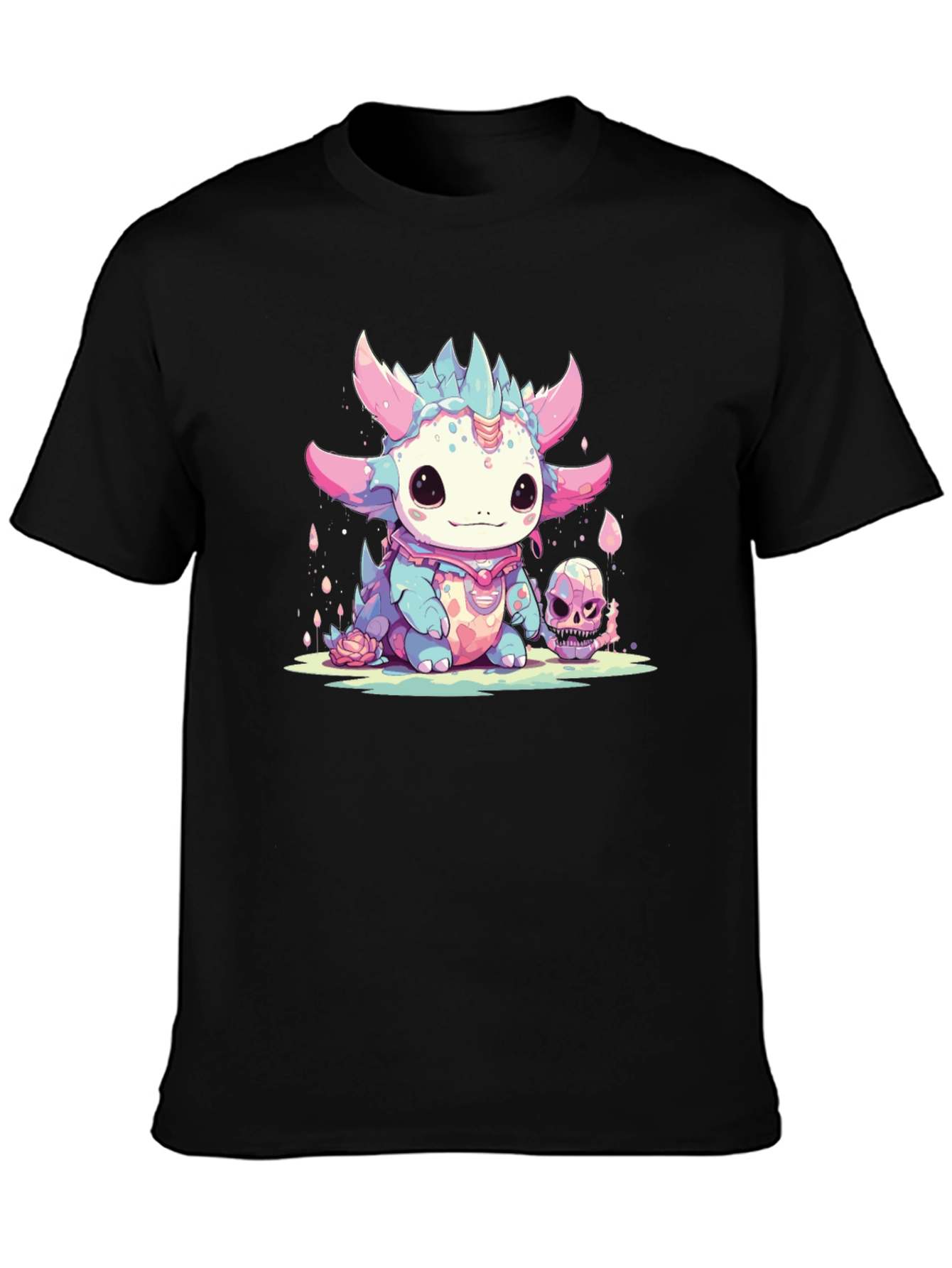 Kawaii Dragon Tee - Spooky Cute Style