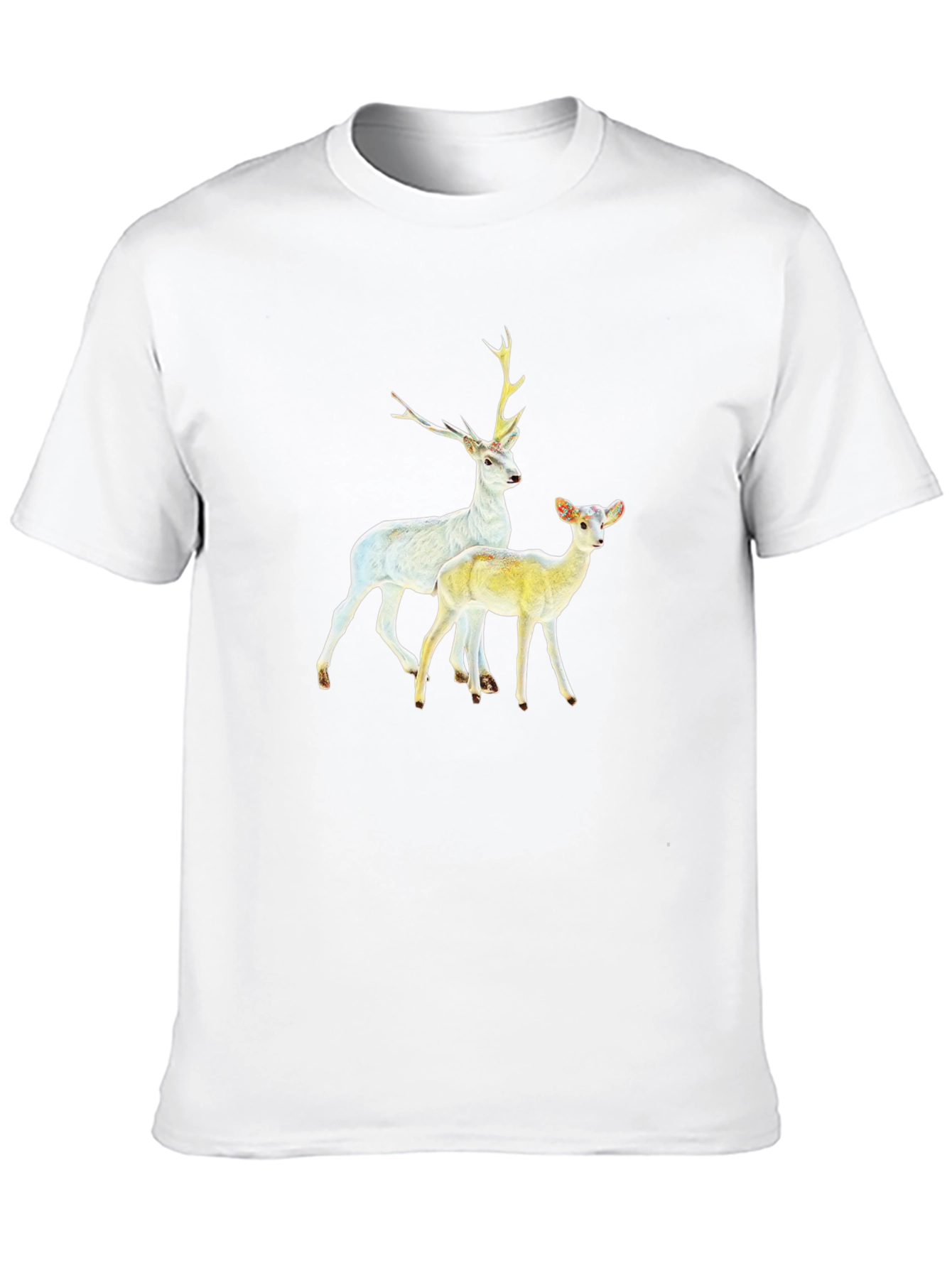 Deer Graphic Black T-Shirt