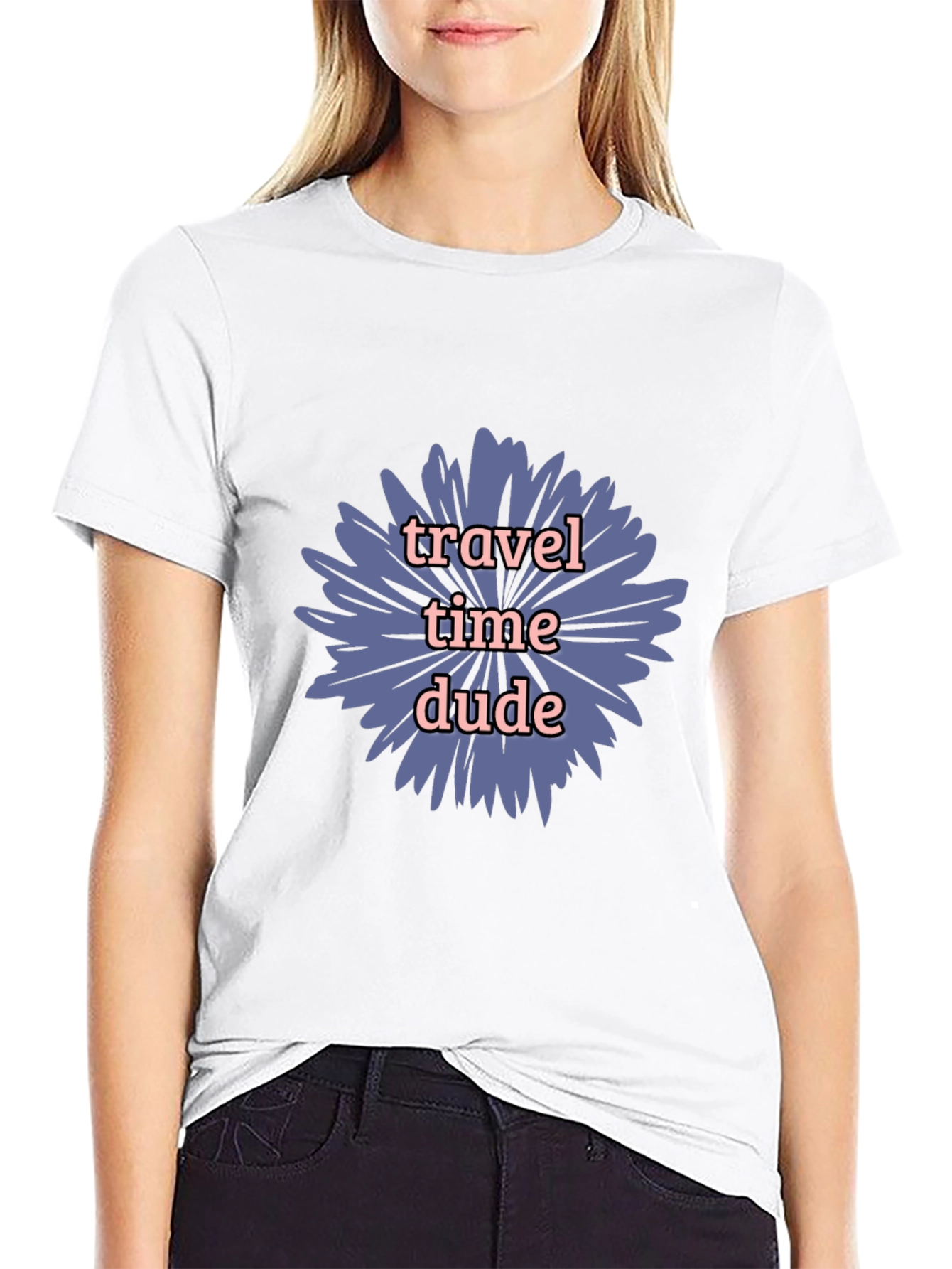 Travel Time Dude Graphic Tee - Black