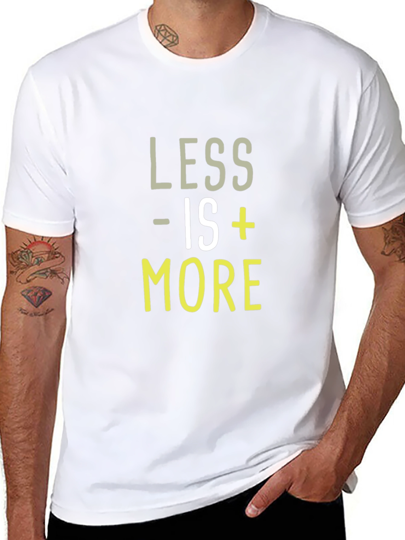 Less is More T-Shirt - Trendy Graphic Tee