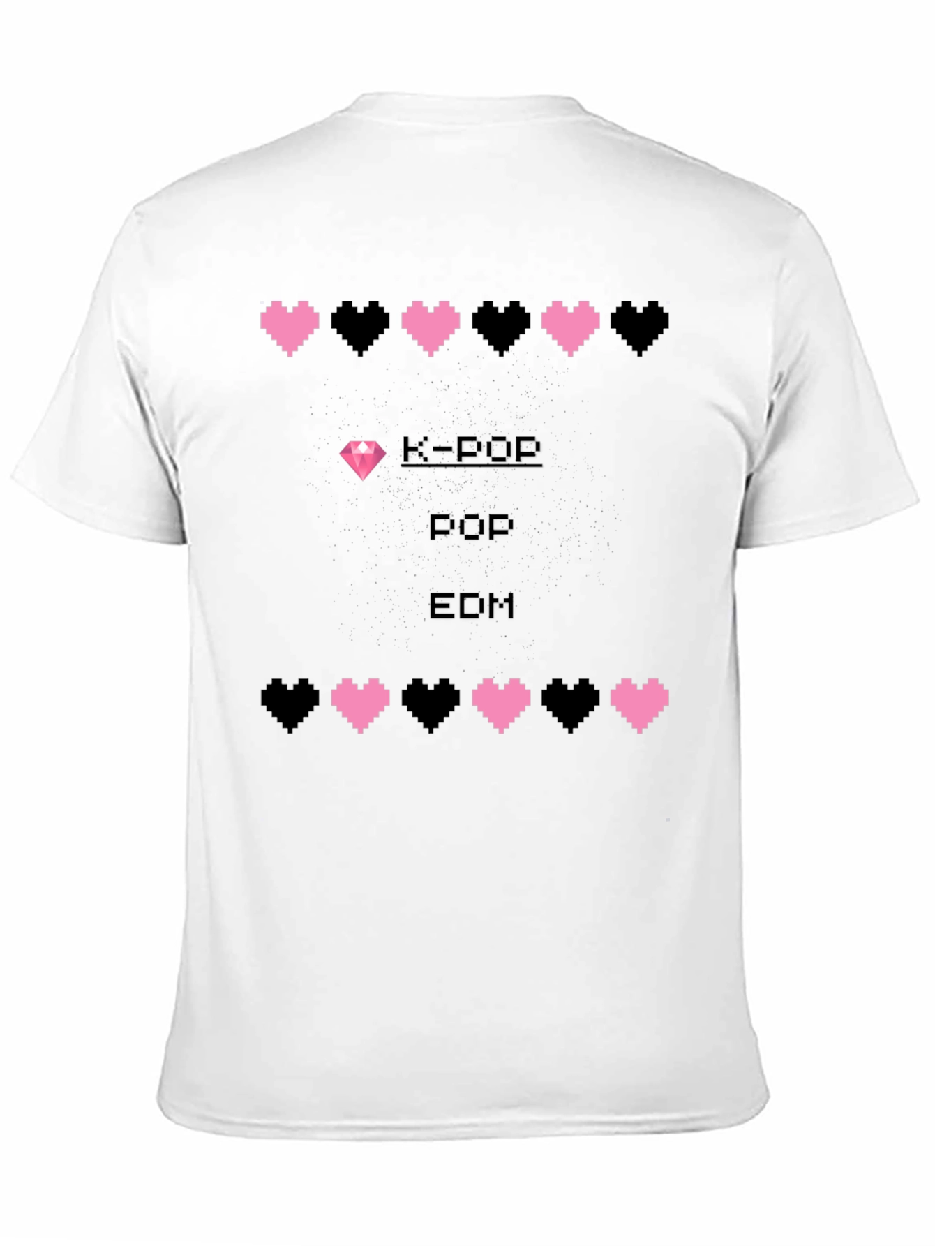 K-Pop EDM Pixel Heart Gamer Style T-Shirt