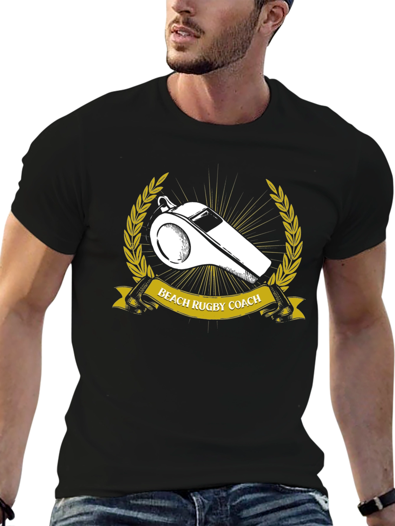 Beach Rugby Coach Graphic Tee