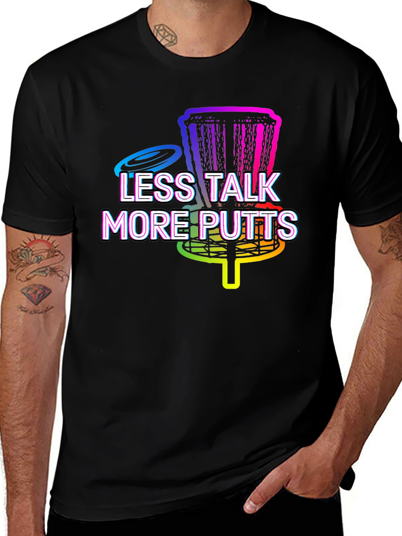 Less Talk More Putts Disc Golf T-Shirt