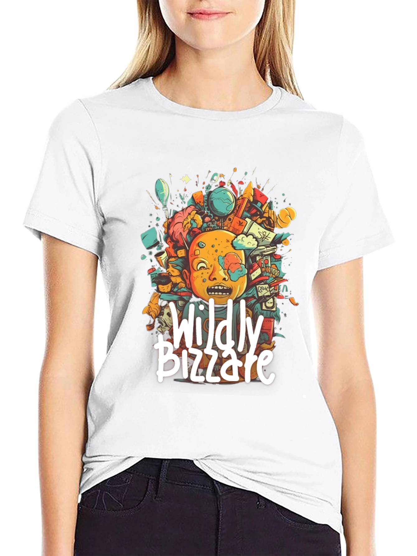 Wildly Bizzare Graphic Tee - Black Cotton T-Shirt