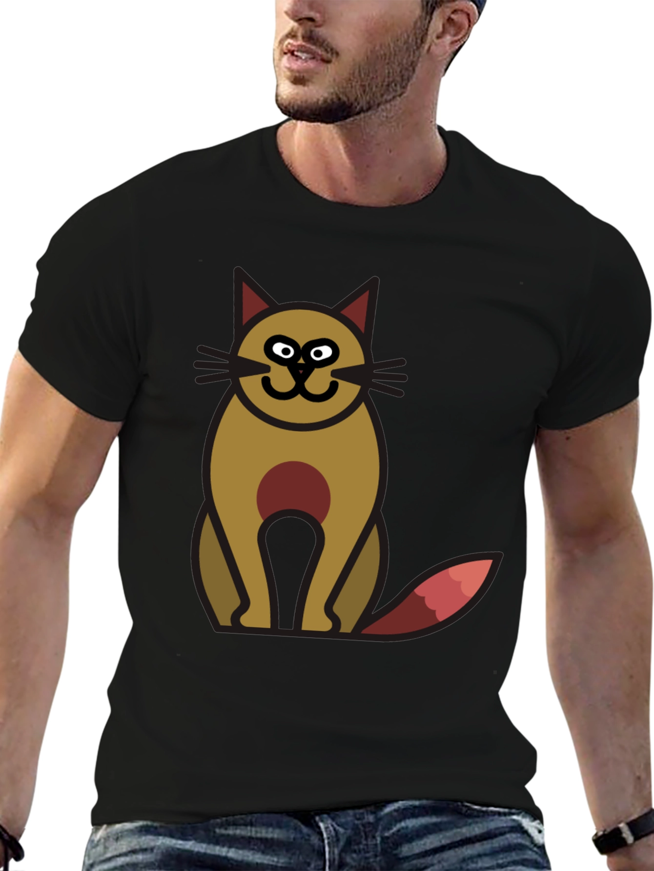 Cartoon Cat T-Shirt - Unique Design