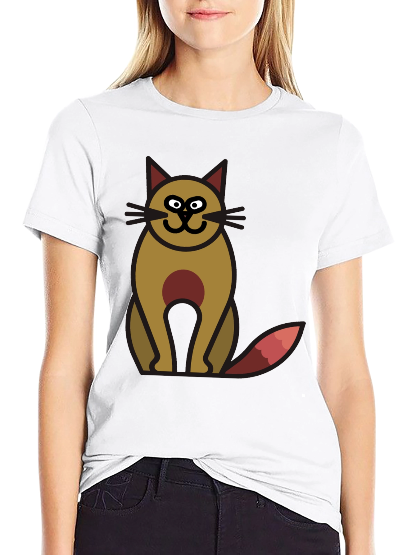 Cartoon Cat T-Shirt - Unique Design