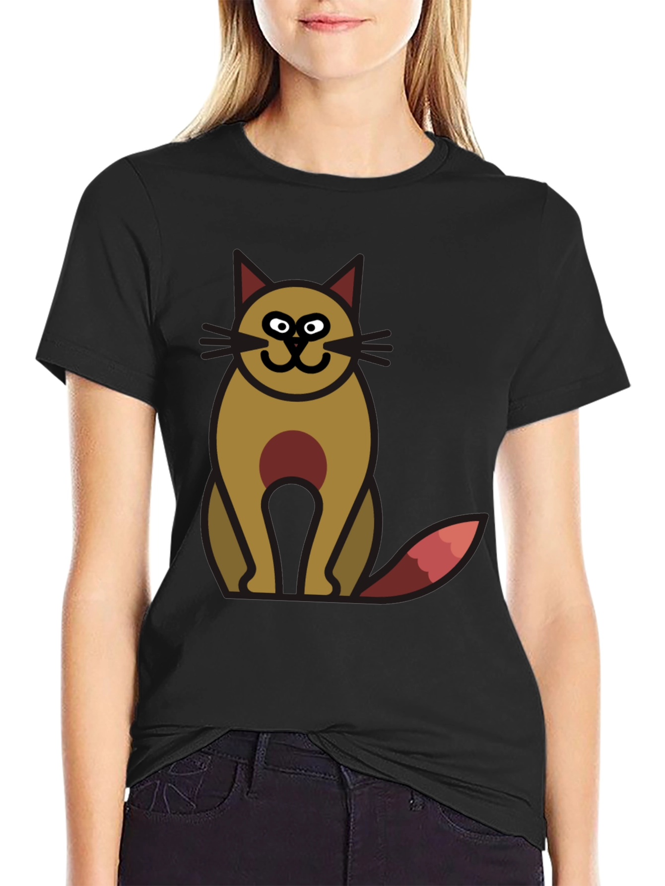 Cartoon Cat T-Shirt - Unique Design