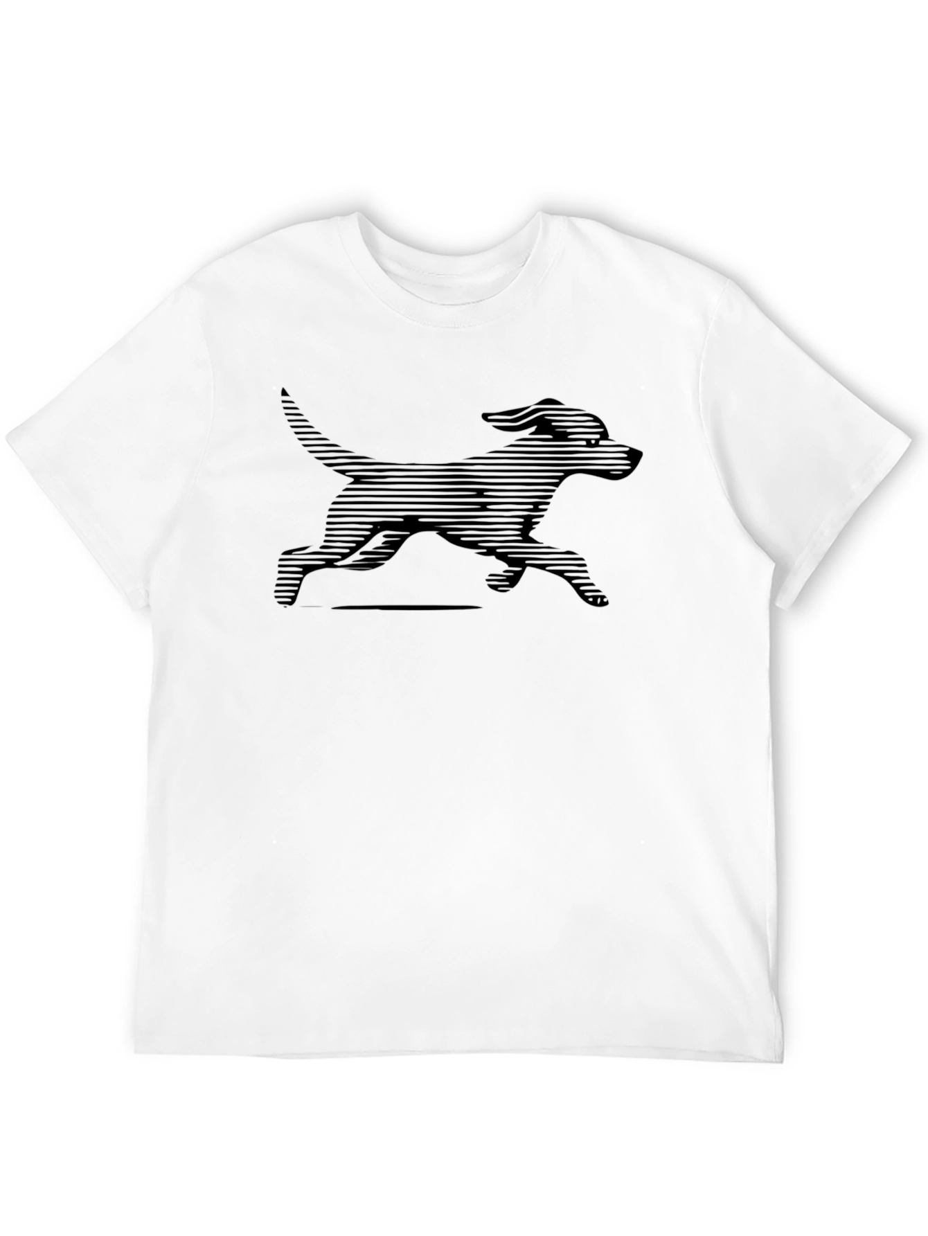 Black Dog Graphic Tee - Stylish Mens T-Shirt