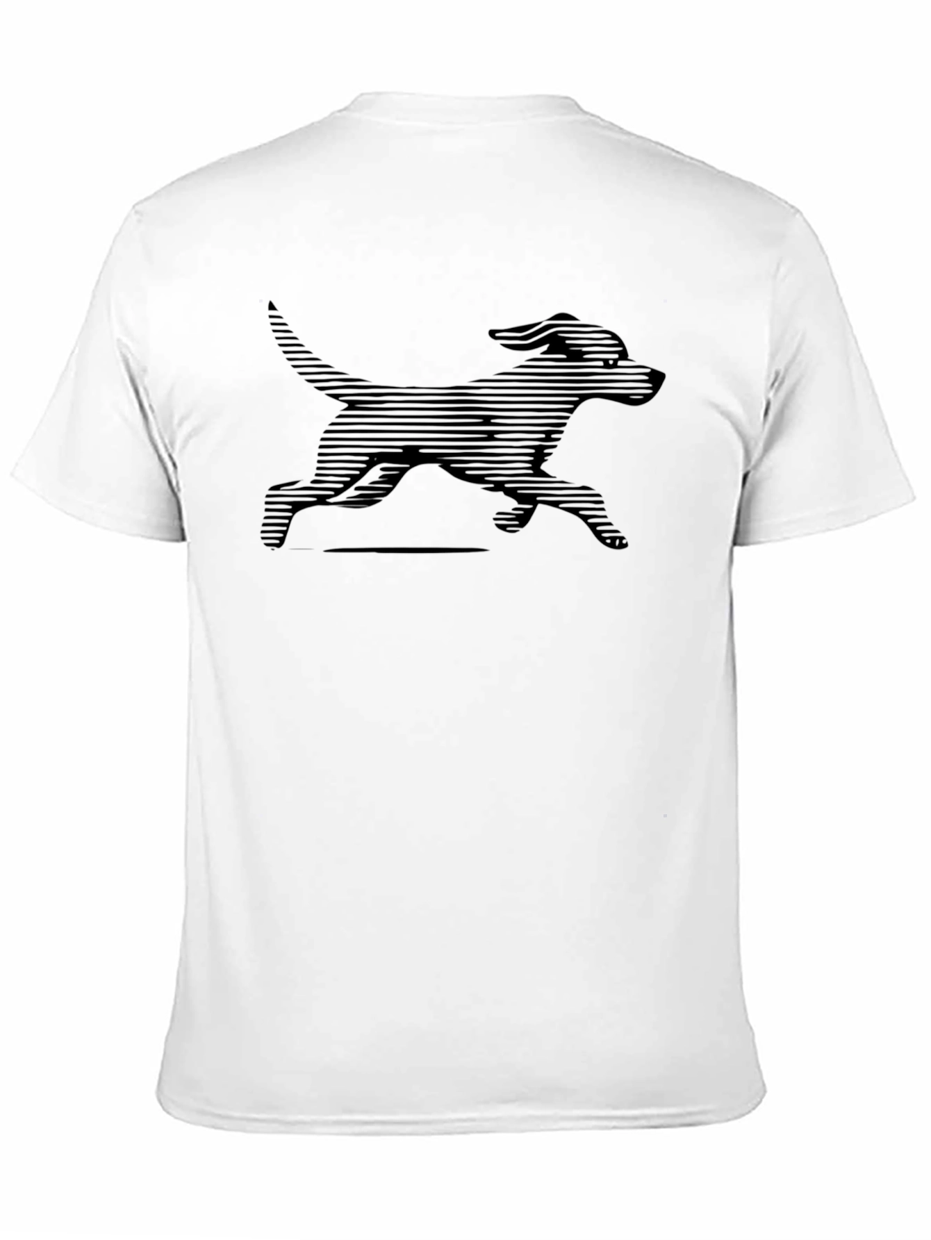 Black Dog Graphic Tee - Stylish Mens T-Shirt
