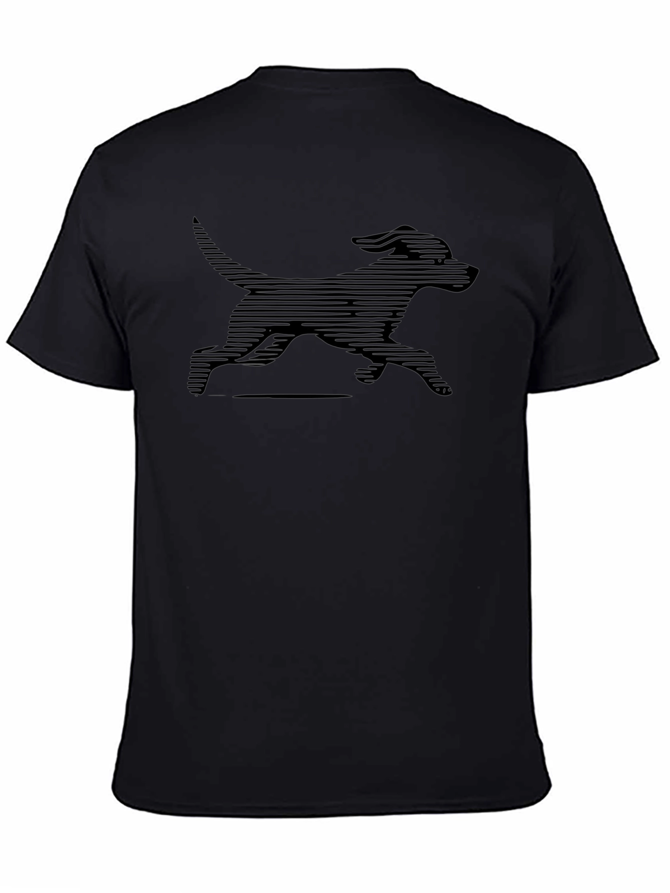 Black Dog Graphic Tee - Stylish Mens T-Shirt