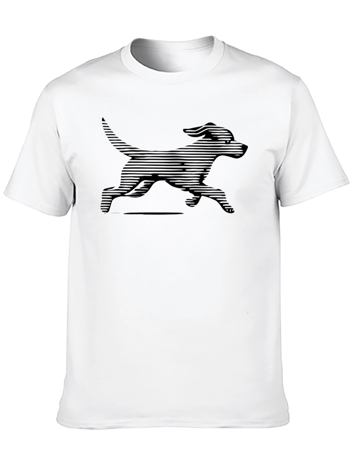 Black Dog Graphic Tee - Stylish Mens T-Shirt