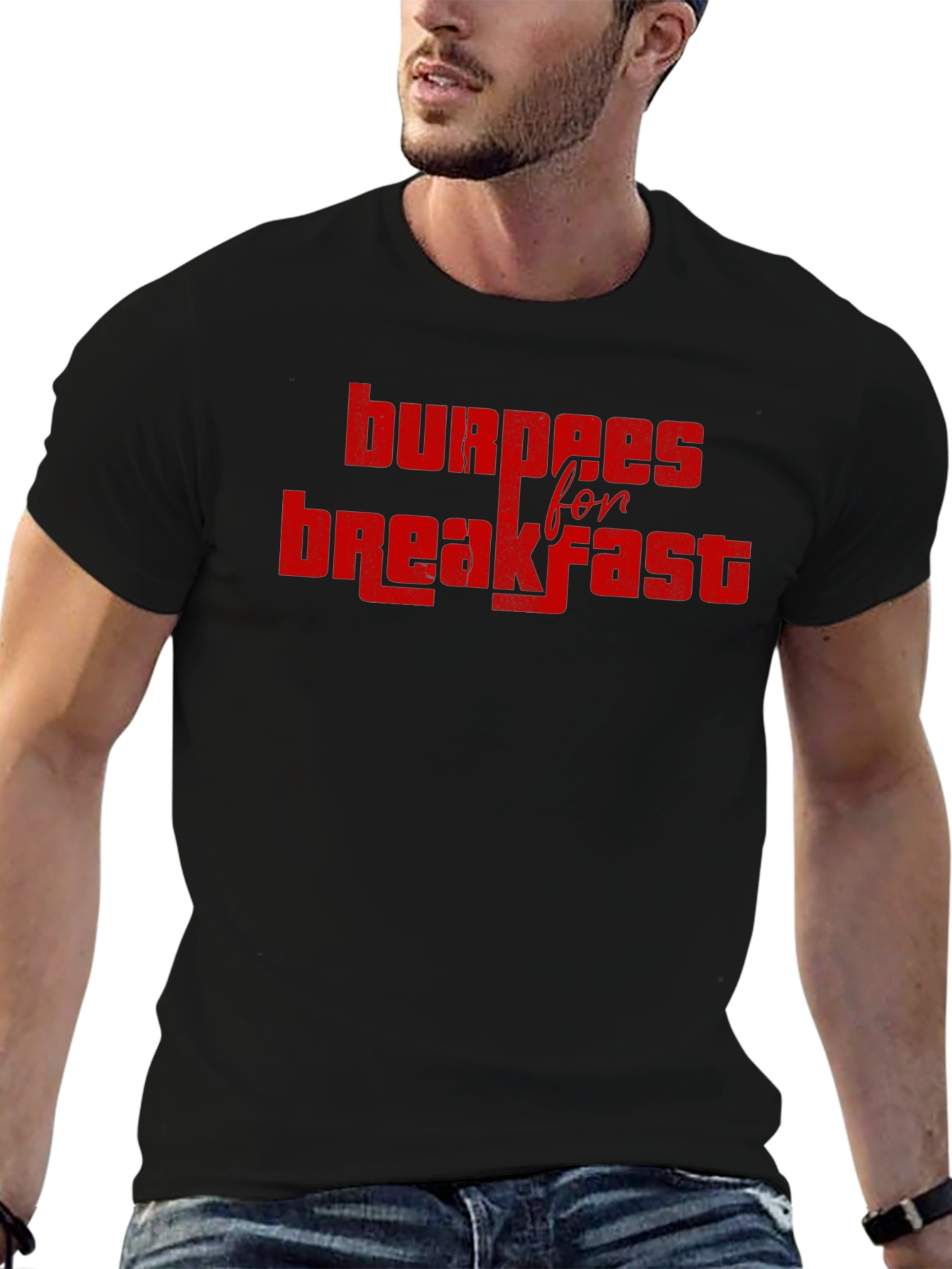 Burpees for Breakfast Graphic T-Shirt