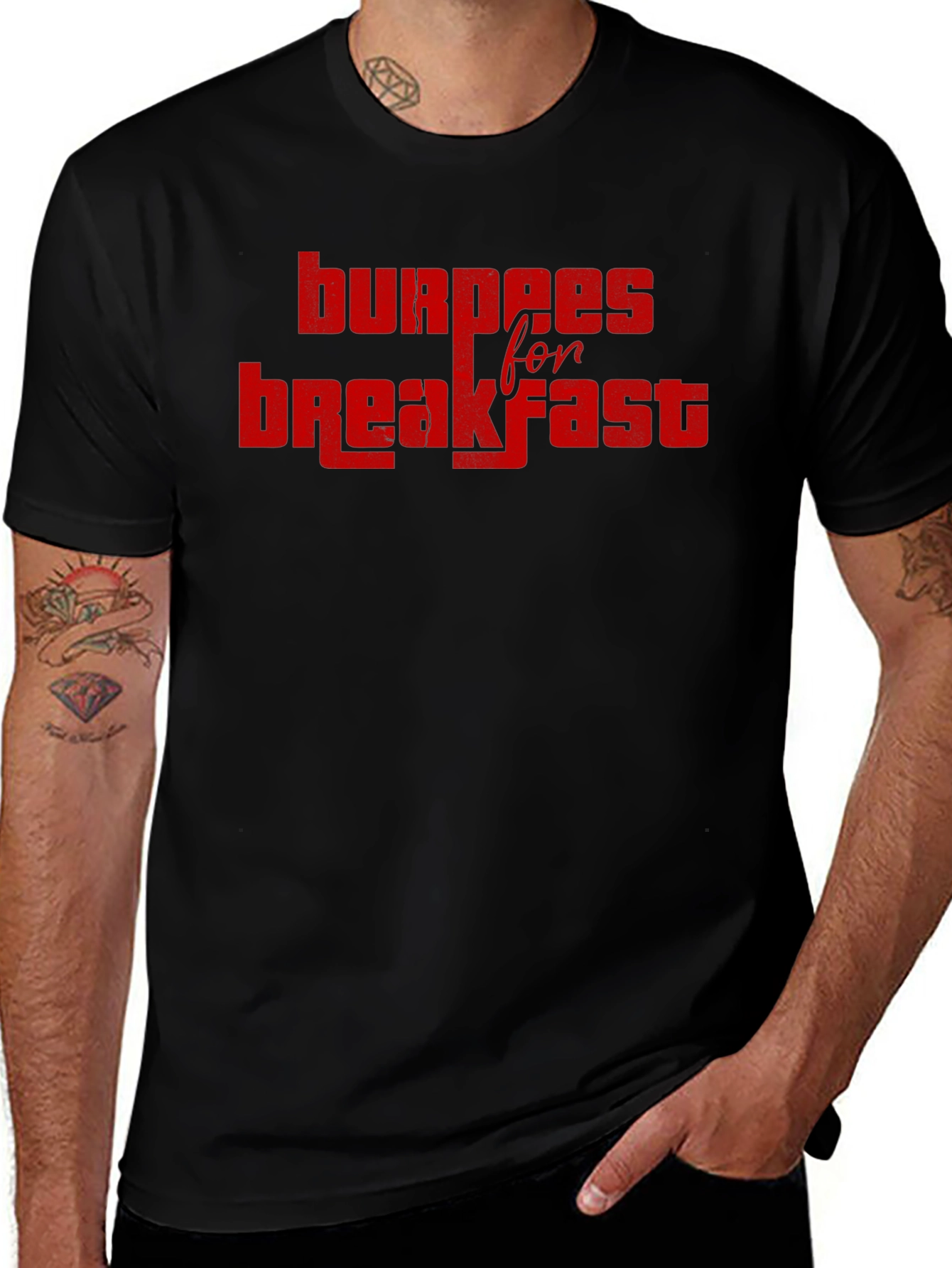 Burpees for Breakfast Graphic T-Shirt