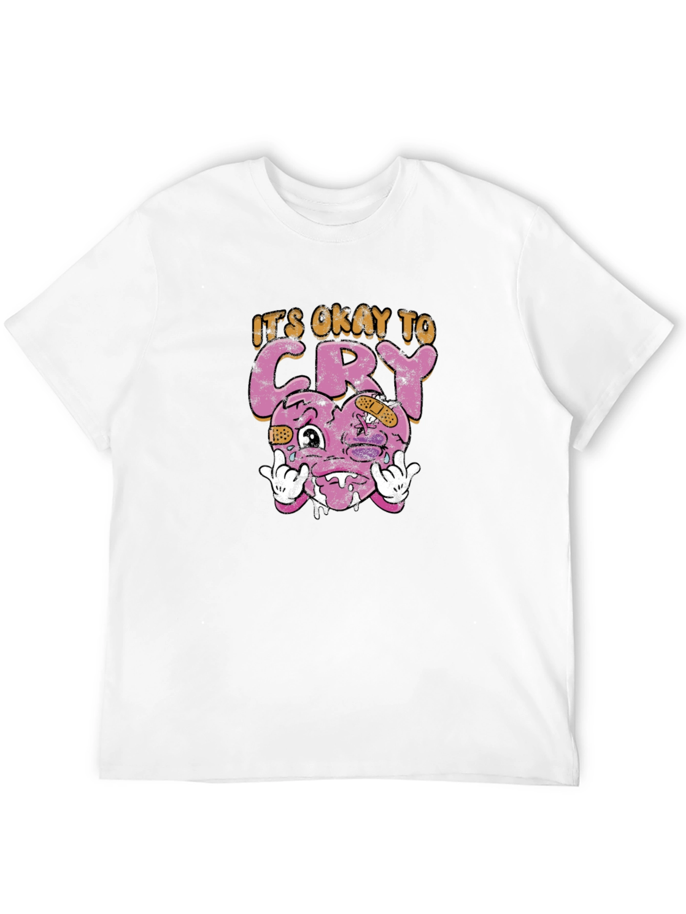 Its Okay To Cry Heart Graphic Tee