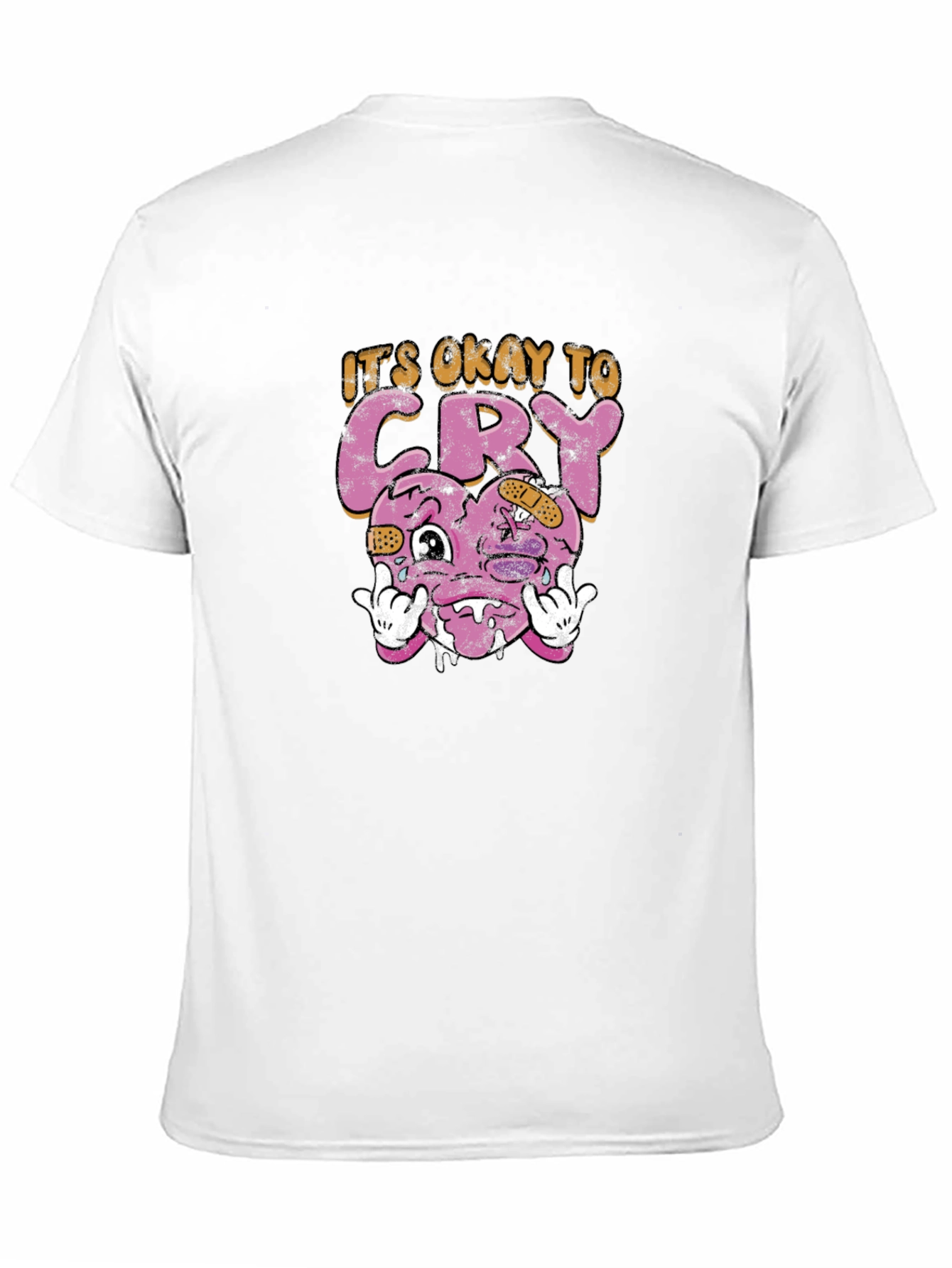 Its Okay To Cry Heart Graphic Tee