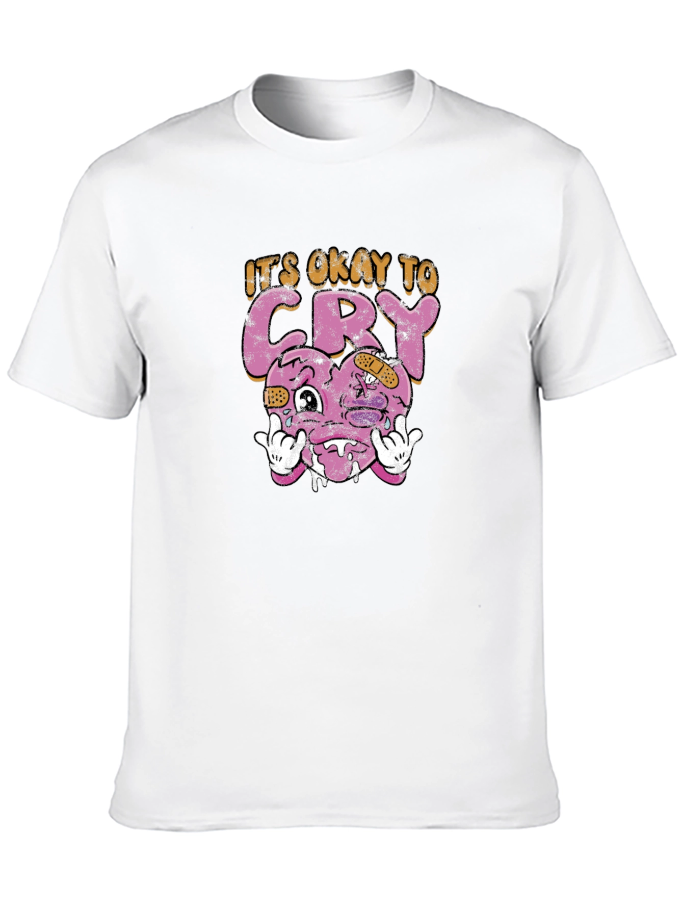 Its Okay To Cry Heart Graphic Tee