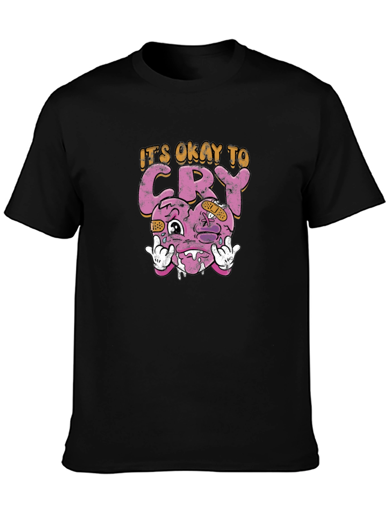 Its Okay To Cry Heart Graphic Tee