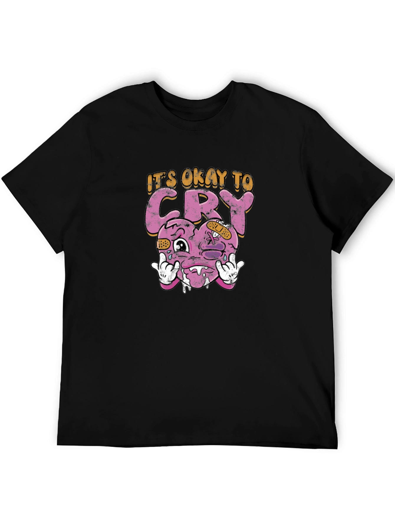 Its Okay To Cry Heart Graphic Tee