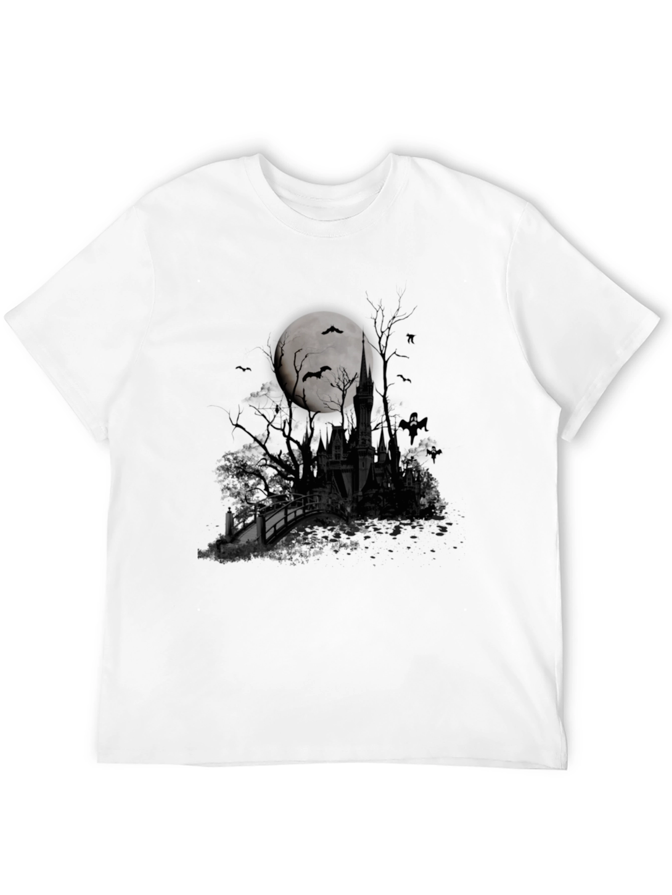 Halloween Castle Moon T-Shirt