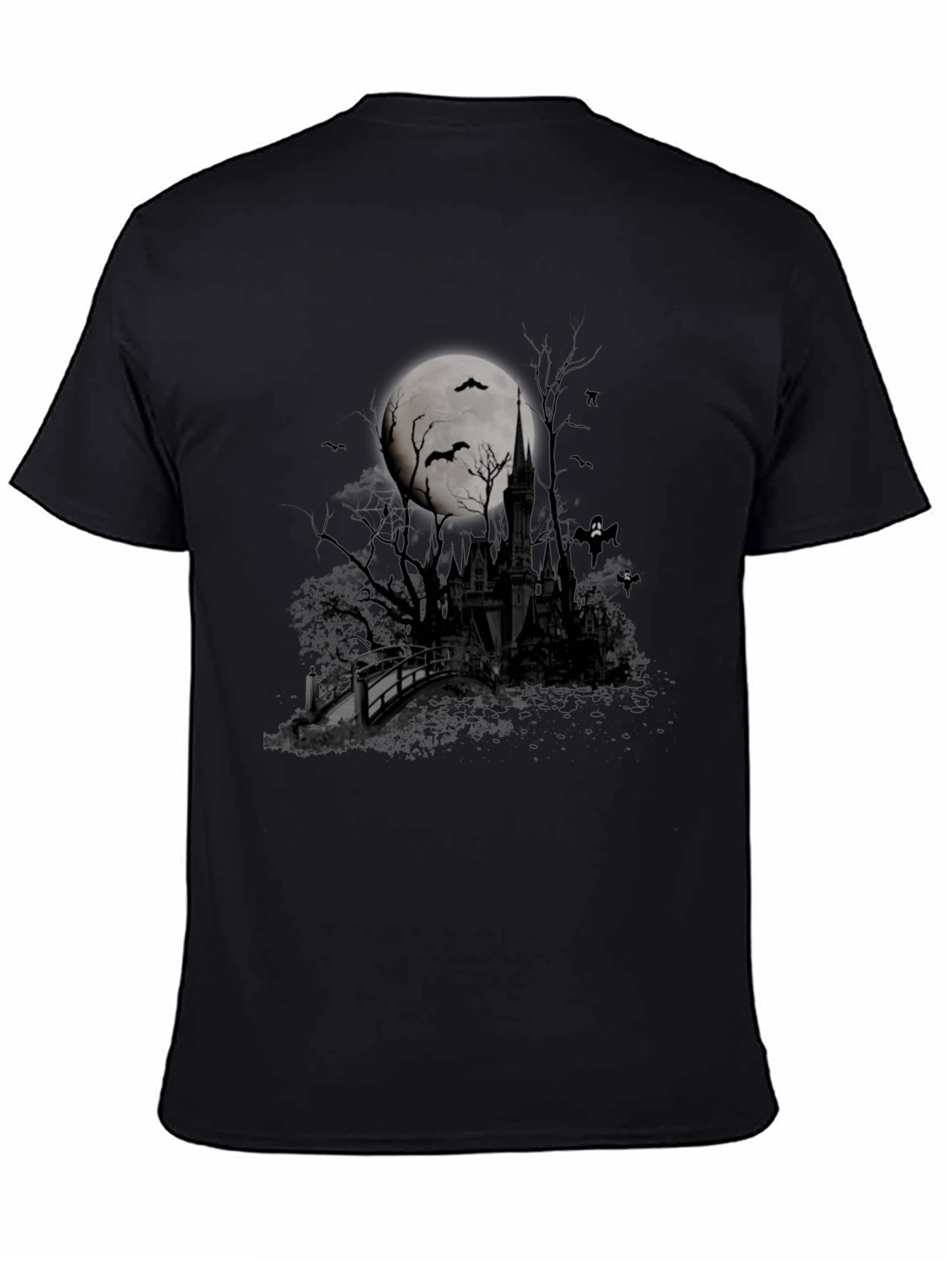 Halloween Castle Moon T-Shirt