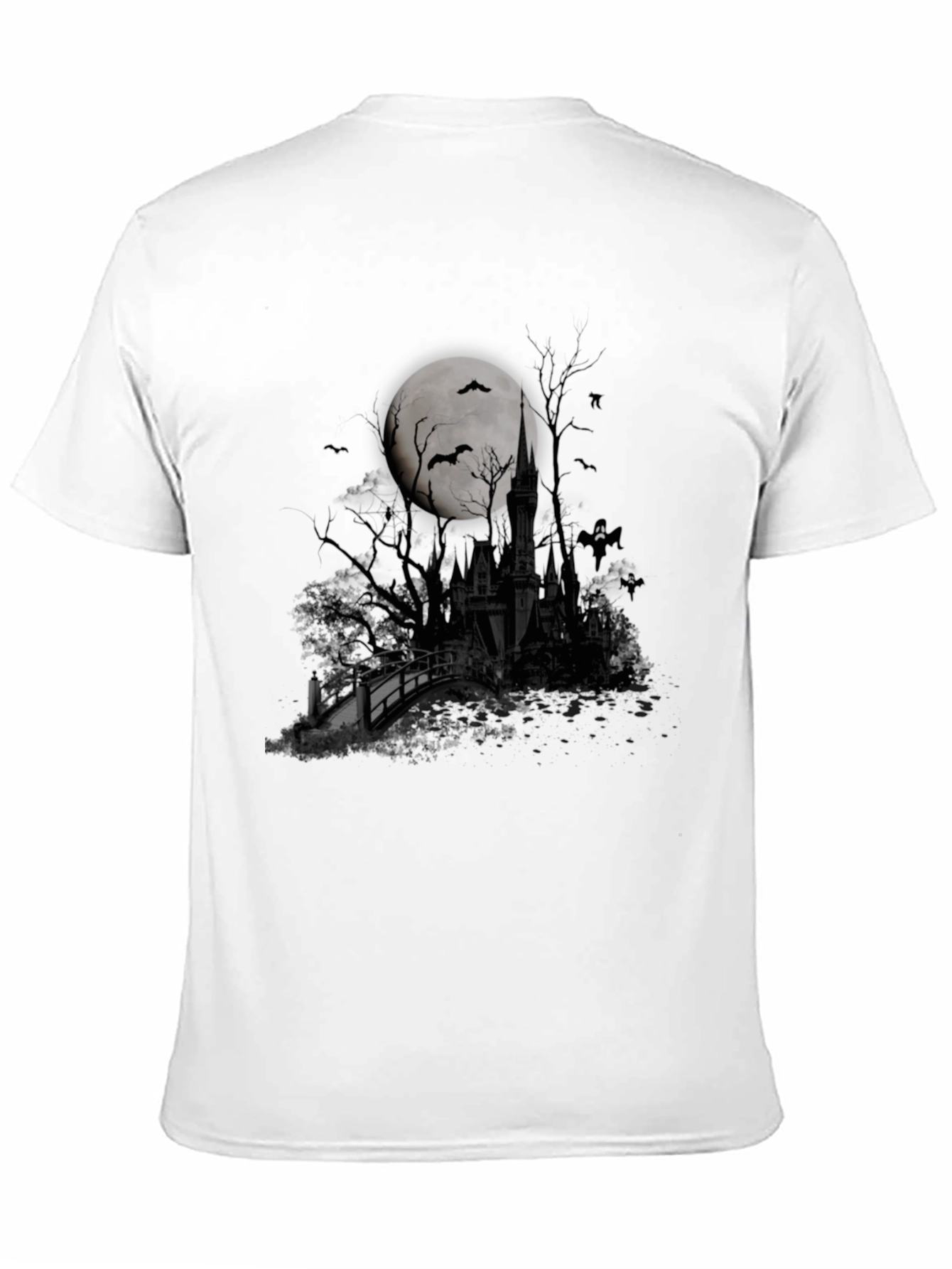 Halloween Castle Moon T-Shirt