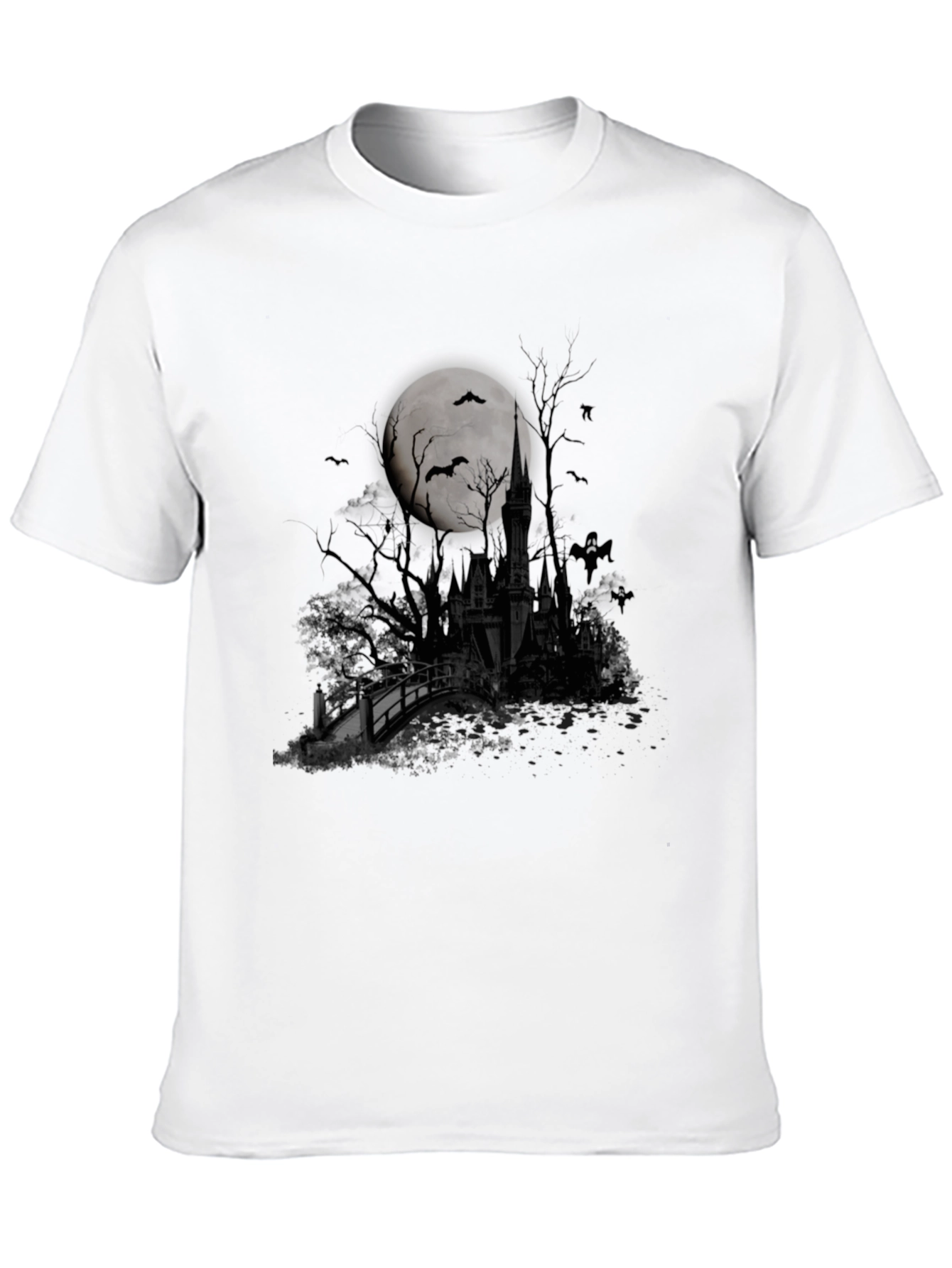 Halloween Castle Moon T-Shirt
