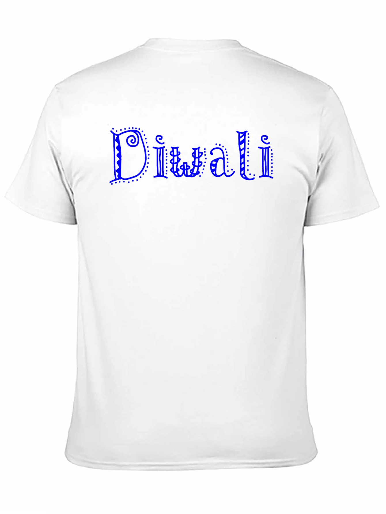 Diwali Graphic Print Black T-Shirt
