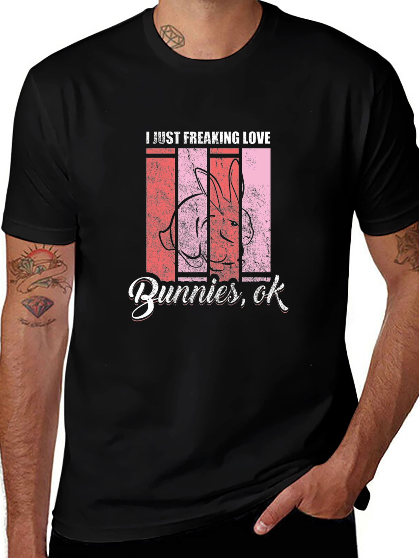 I Love Bunnies T-Shirt - Fun Easter Tee