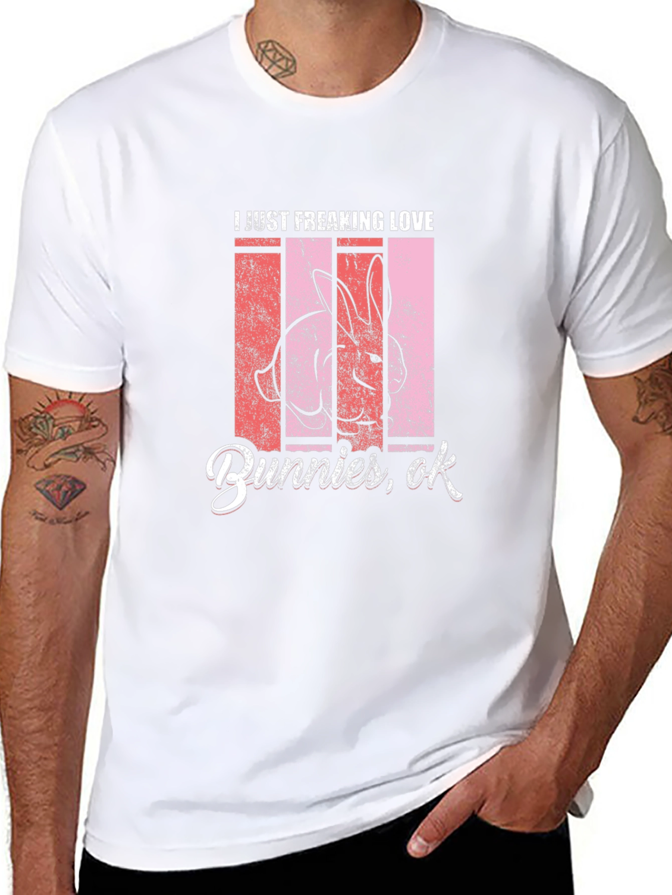 I Love Bunnies T-Shirt - Fun Easter Tee