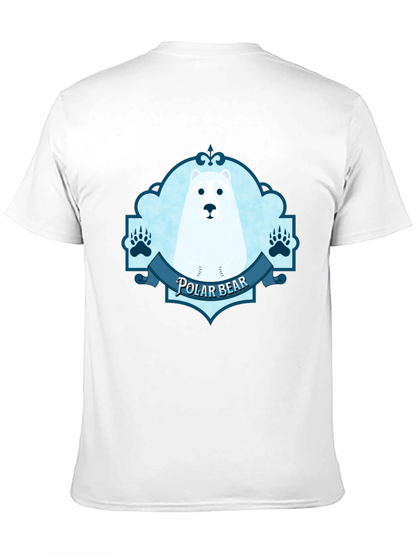 Polar Bear Graphic Tee - Black Cotton T-Shirt