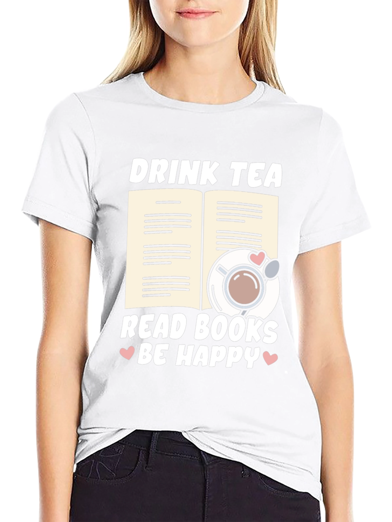 Drink Tea Read Books T-Shirt
