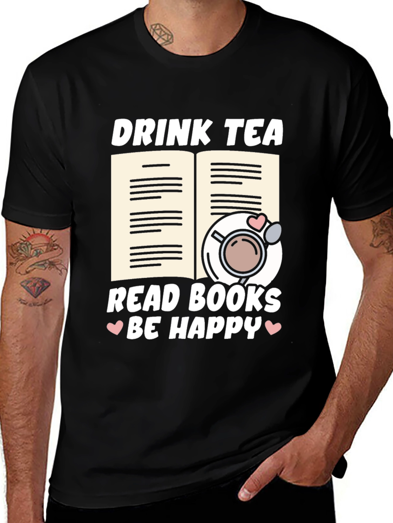 Drink Tea Read Books T-Shirt