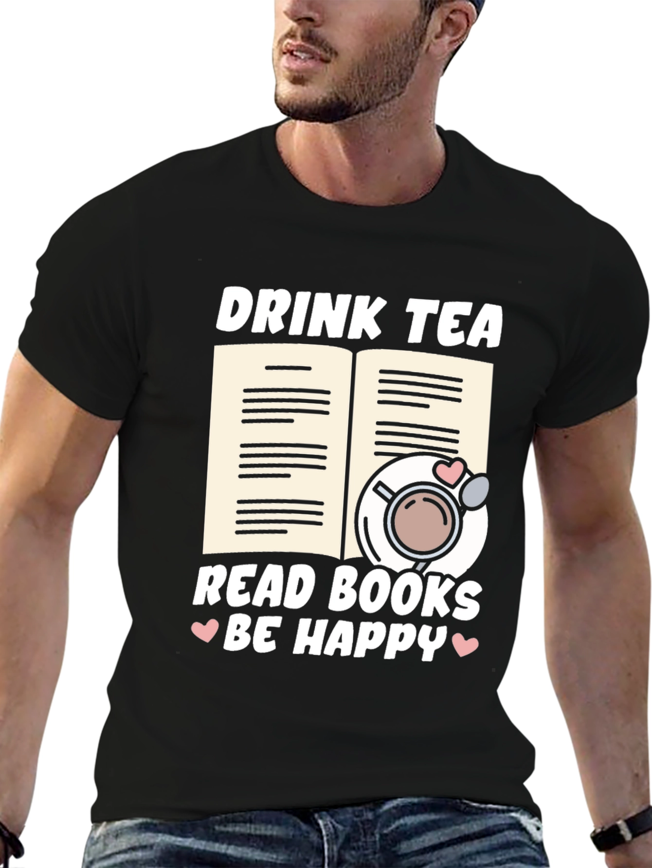 Drink Tea Read Books T-Shirt