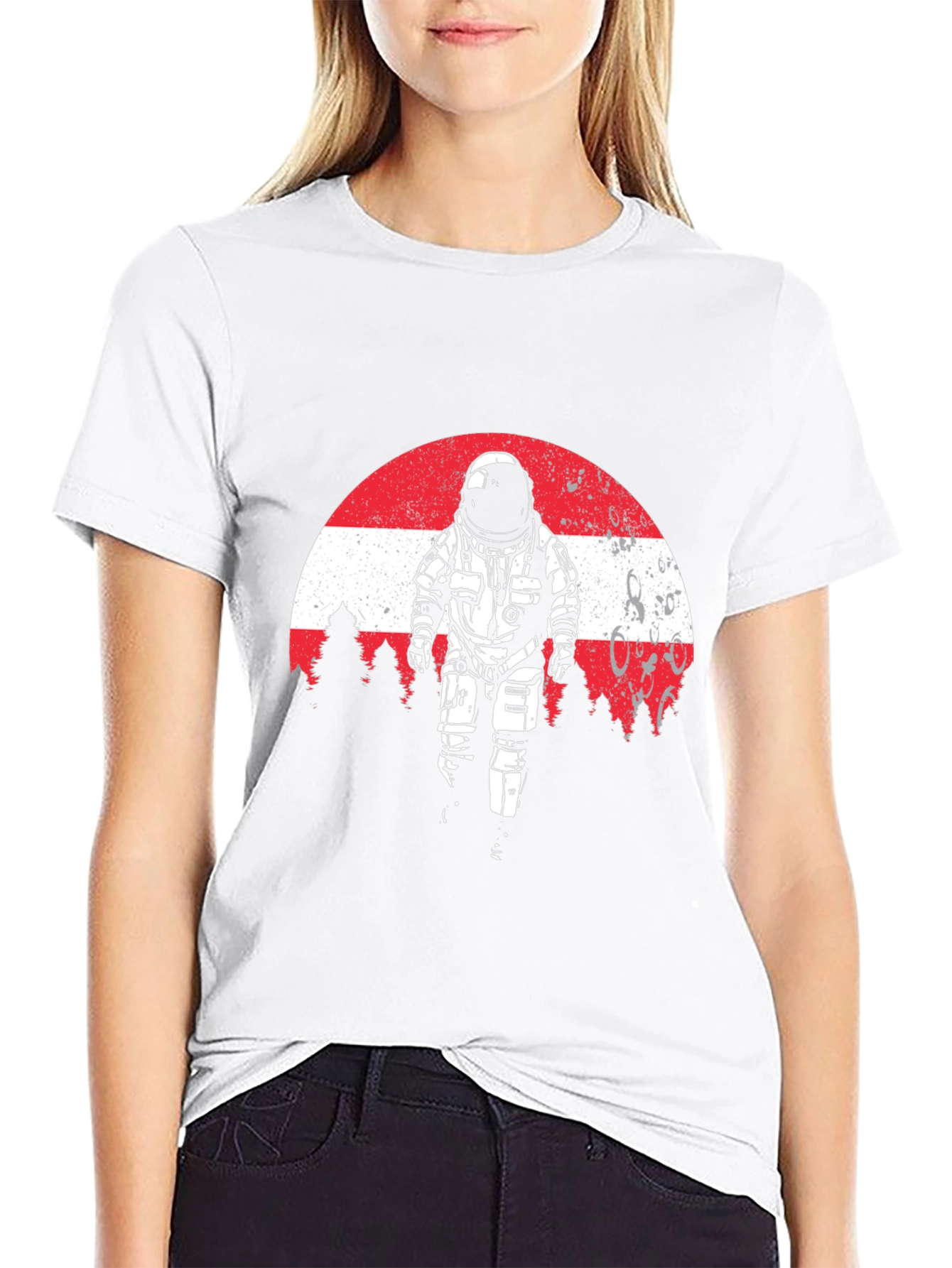 Astronaut Moonscape Graphic Tee