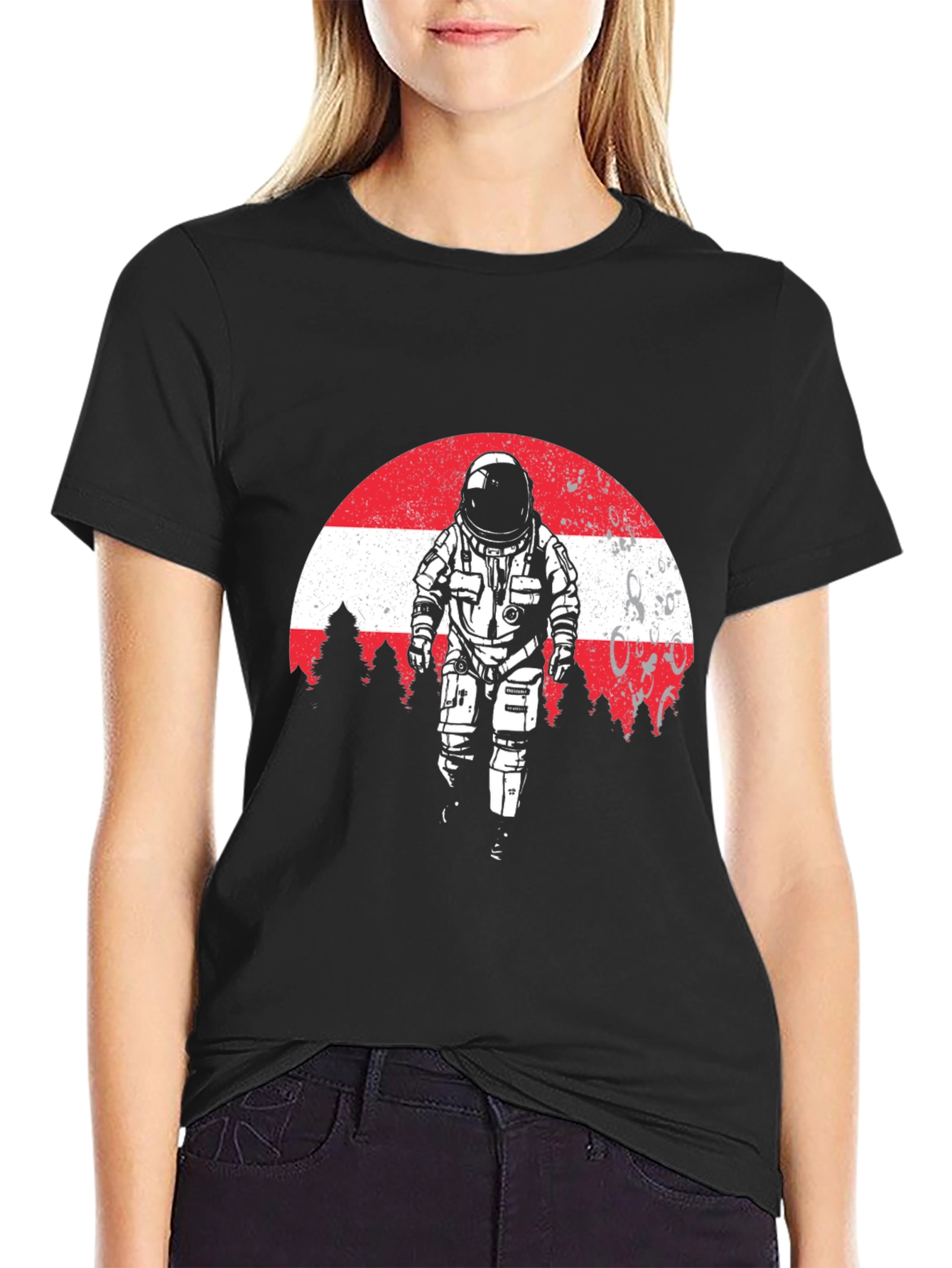 Astronaut Moonscape Graphic Tee