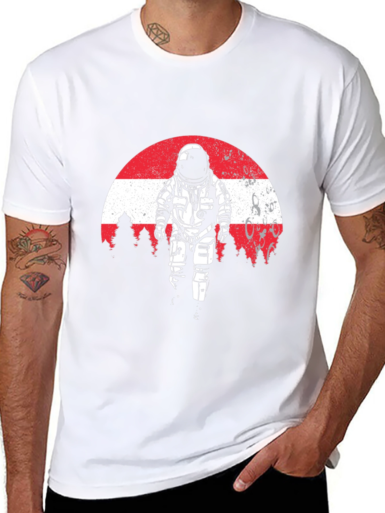 Astronaut Moonscape Graphic Tee