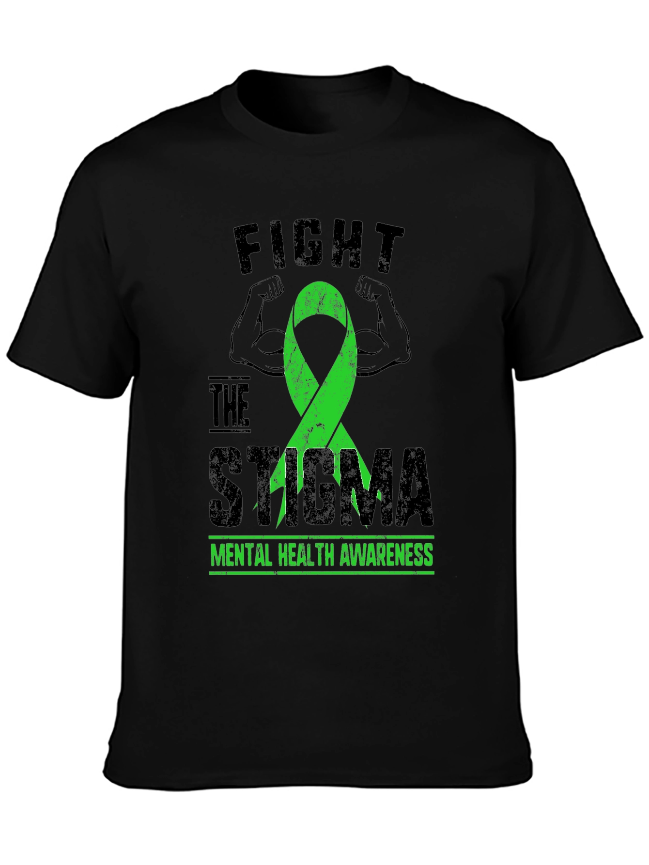 Fight The Stigma Mental Health Awareness Graphic Tee