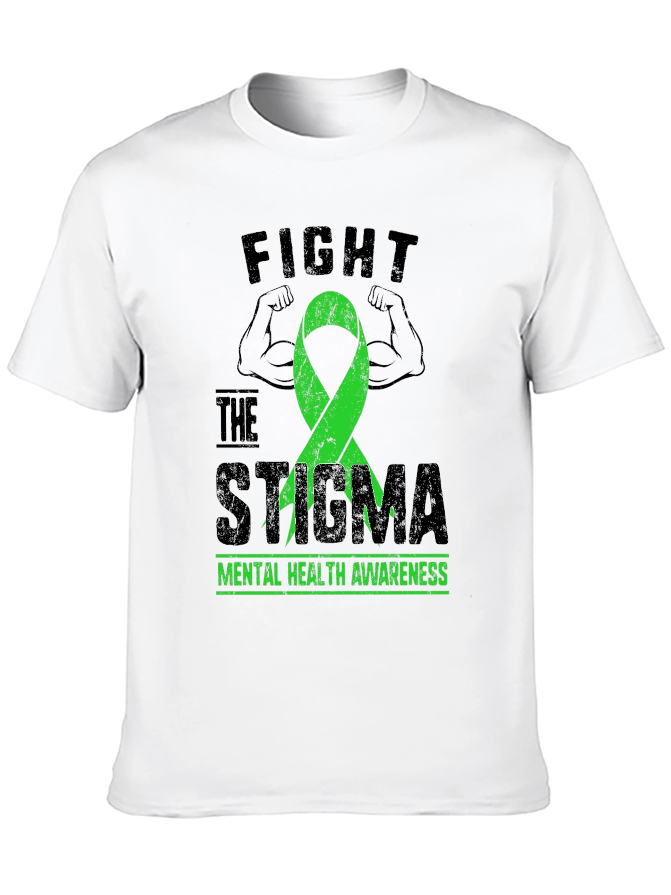 Fight The Stigma Mental Health Awareness Graphic Tee