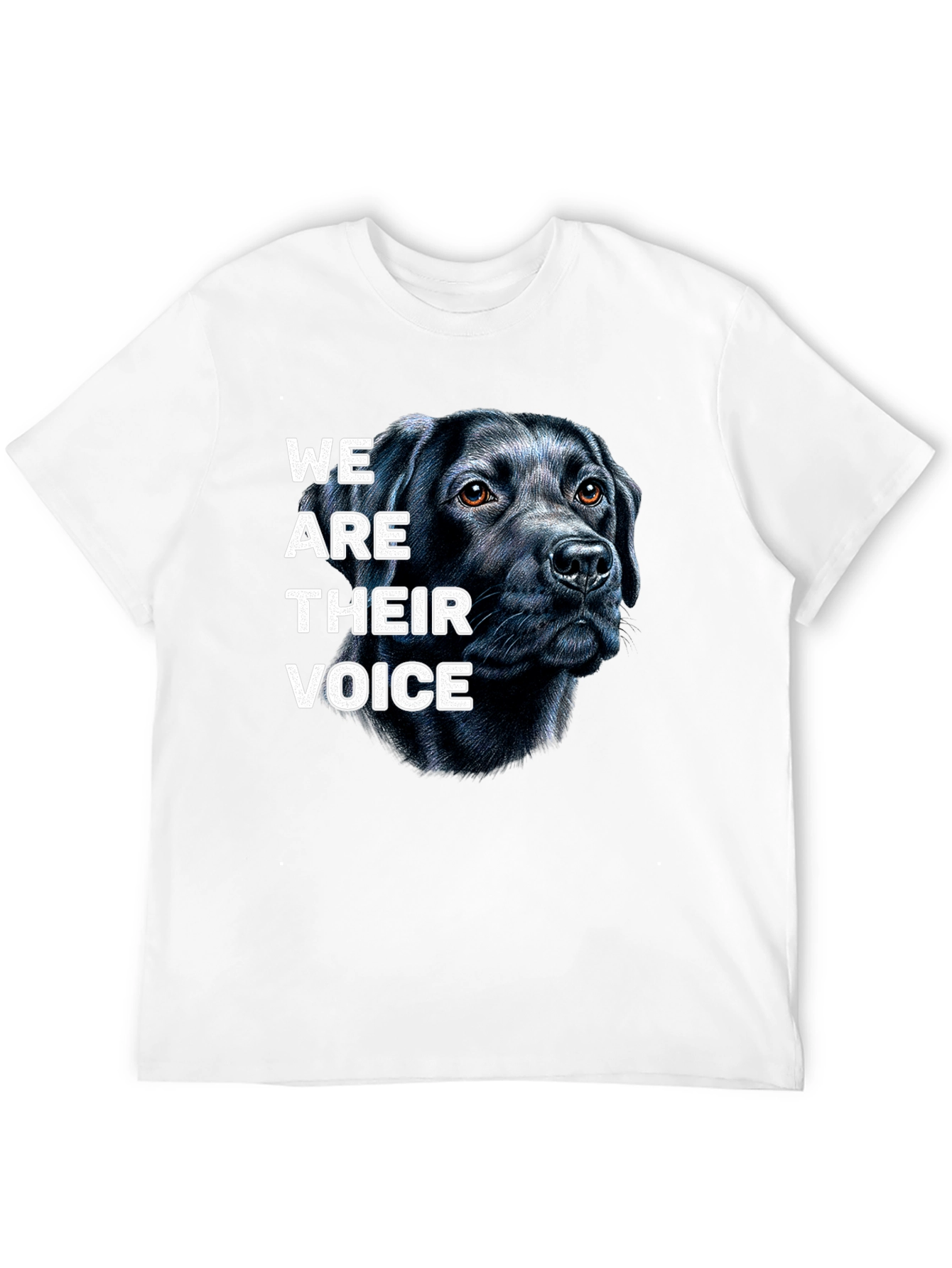 Dog Lover T-Shirt: We Are Their Voice Black Lab