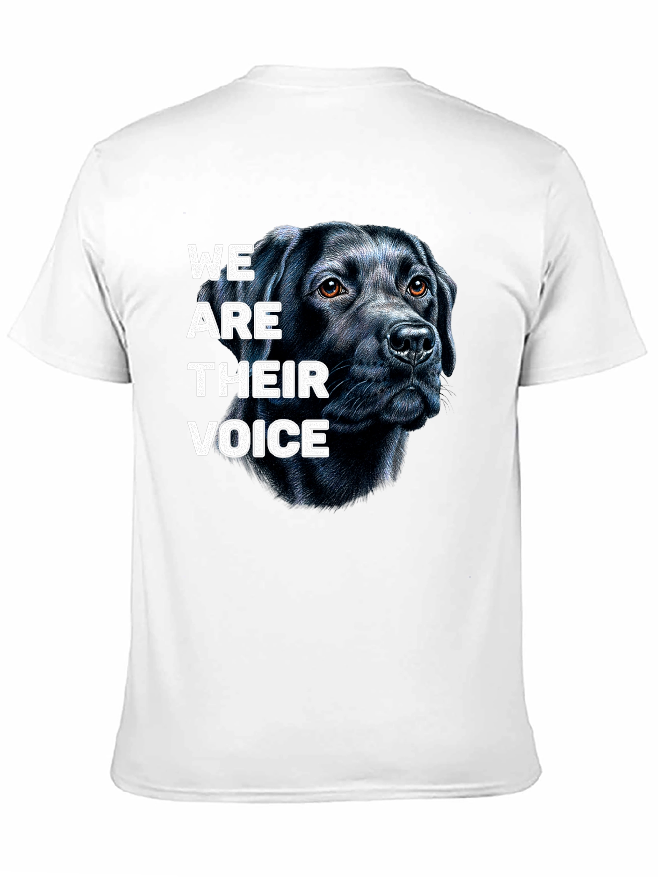 Dog Lover T-Shirt: We Are Their Voice Black Lab
