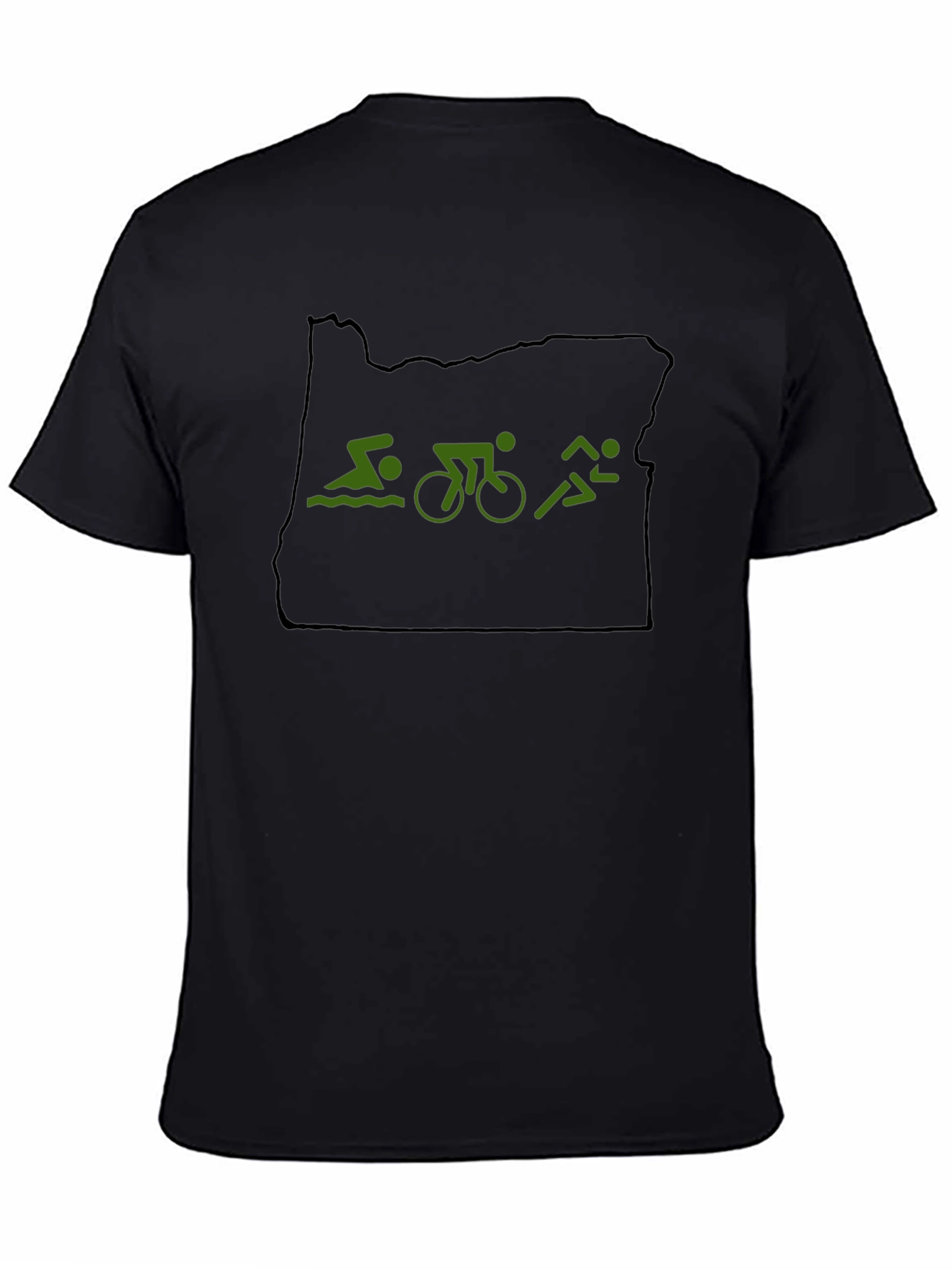 Oregon Triathlon Black T-Shirt