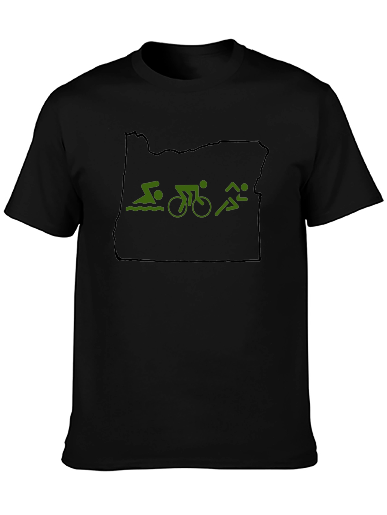 Oregon Triathlon Black T-Shirt