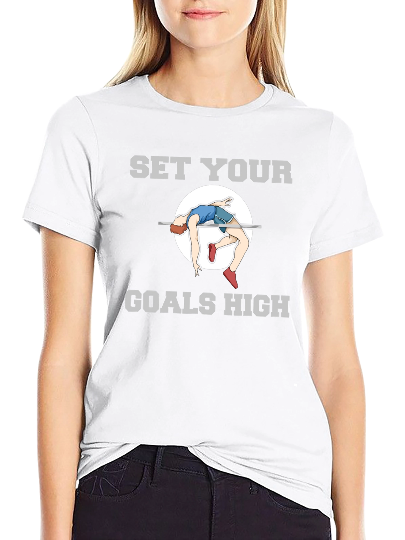 Set Your Goals High T-Shirt - Motivational Apparel