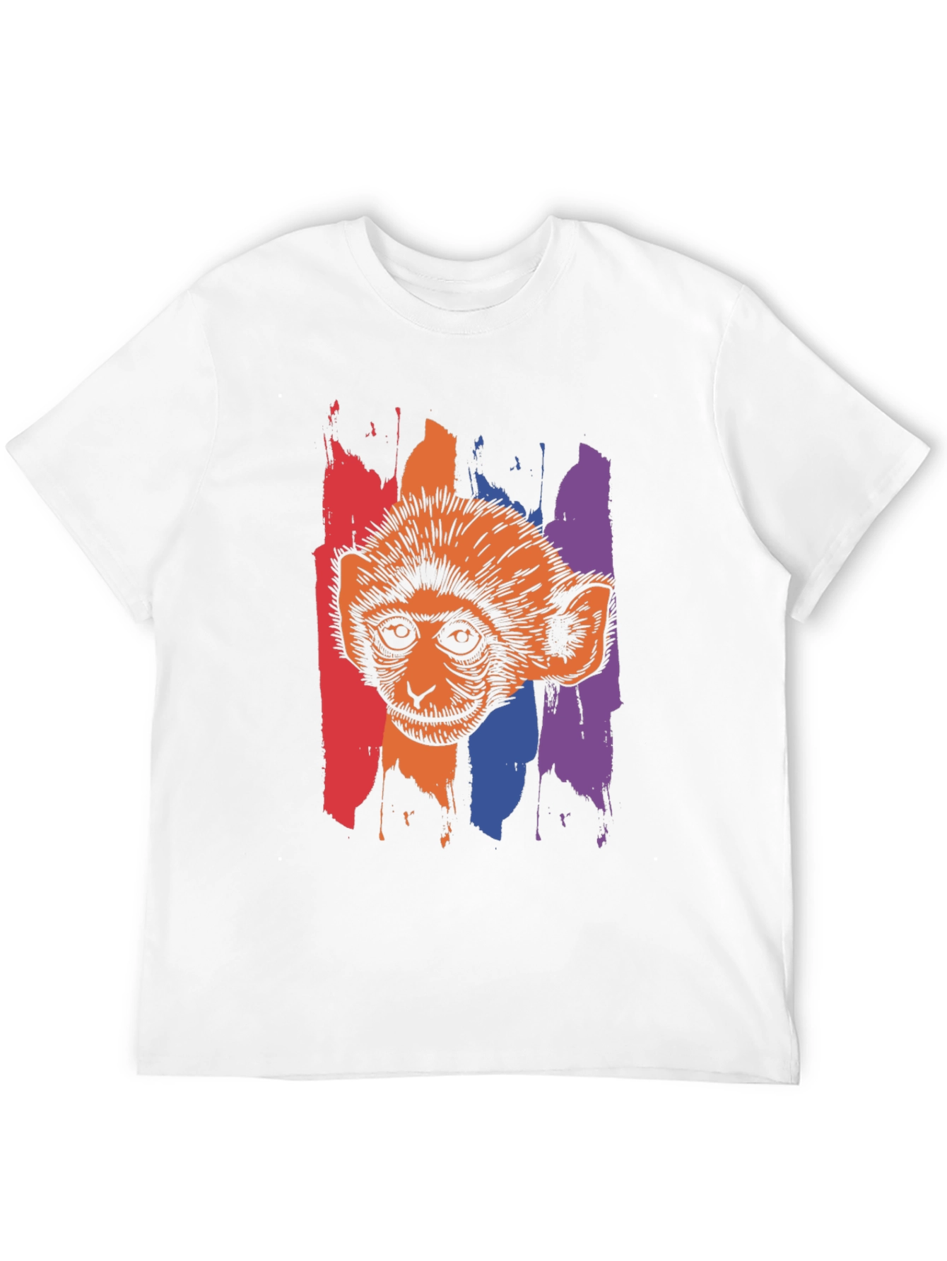 Monkey Graphic Print Black T-Shirt