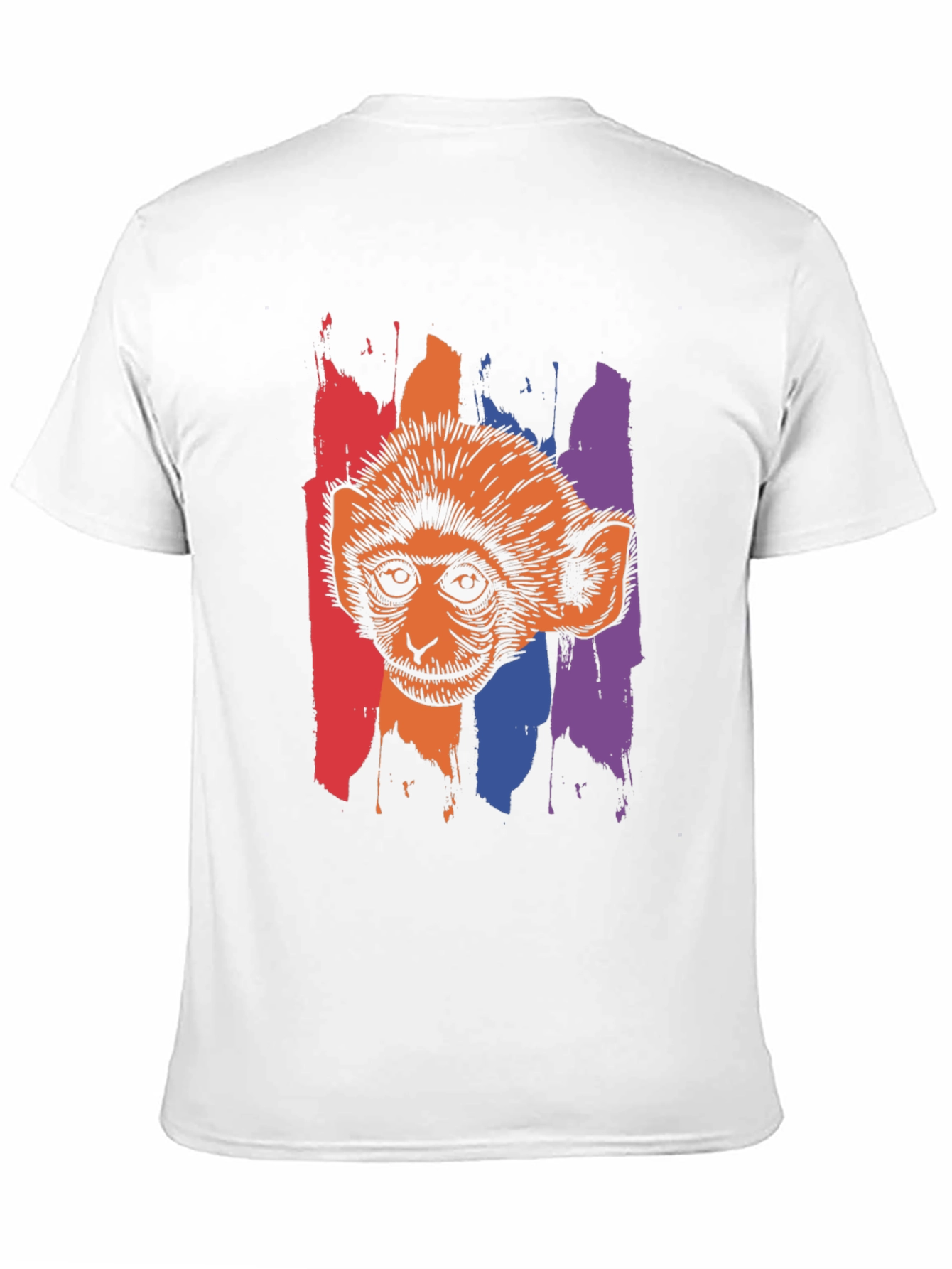 Monkey Graphic Print Black T-Shirt